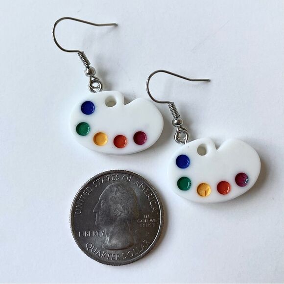 Art Paint Earrings - Picture 3 of 3